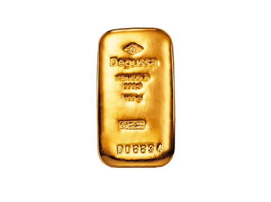  BitDials | Buy original Degussa Gold Bar (casted) 100 g with Bitcoins!