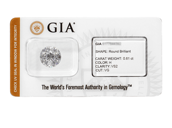 Buy original certified GIA diamond 0.61 ct.  with Bitcoins!