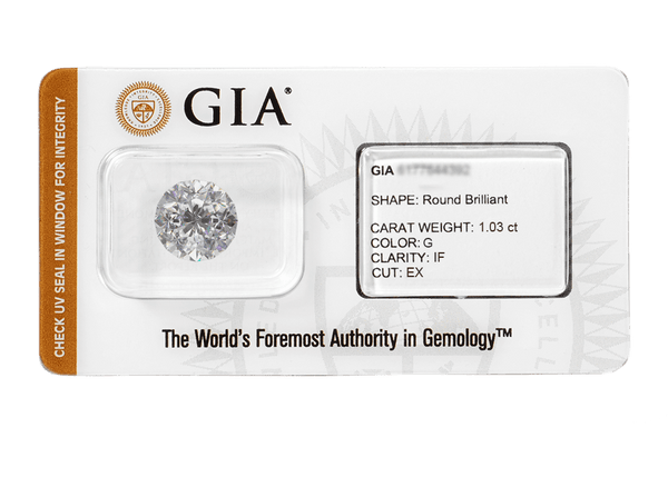 Buy original certified GIA diamond 1.03 ct.  with Bitcoins!