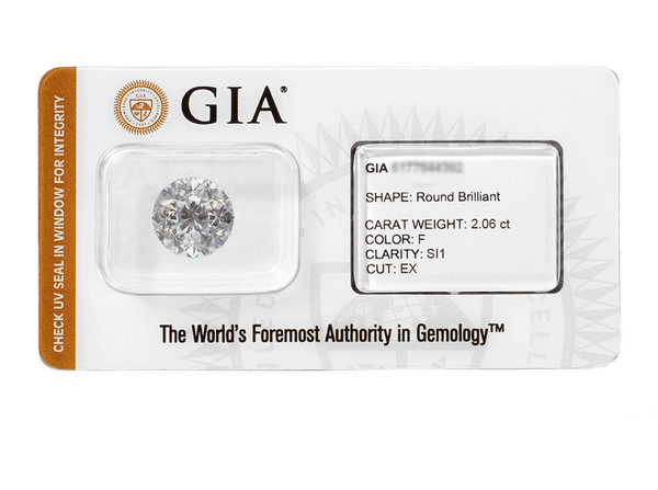 Buy original certified GIA diamond 2.06 ct. with Bitcoins!