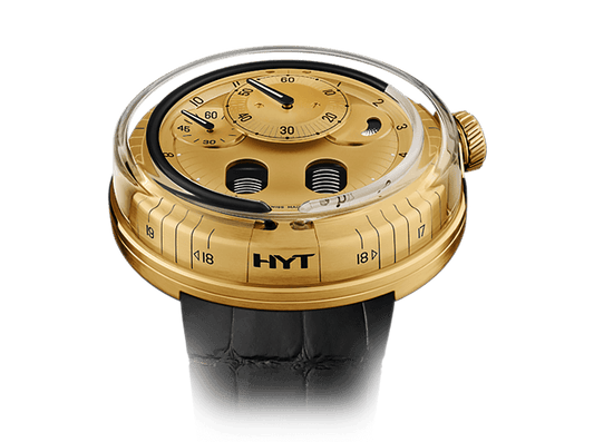Buy original HYT H0 Gold Black 048-GD-94-NF-CR with Bitcoins!