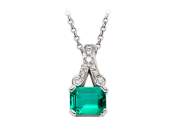 Buy original Jewelry Stoess Emerald Pendant 410083080011 with Bitcoins!