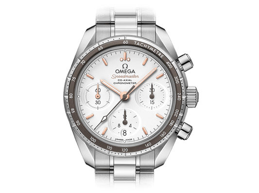 Buy original Omega Speedmaster 38 Co-Axial Chronograph 324.30.38.50.02.001 with Bitcoins!