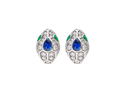 Buy original Jewelry Bvlgari Serpenti Earrings 355355 with Bitcoins!