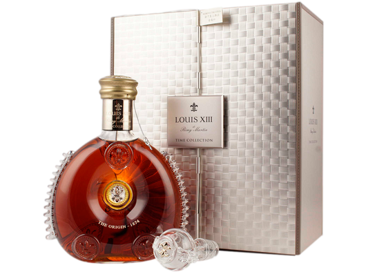 Buy original Cognac Remy Martin Louis XIII Time Collection Decanter with Bitcoin!