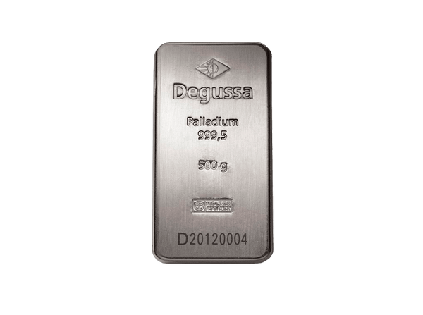  BitDials | Buy original Degussa Palladium Bar (minted) 500 g with Bitcoins!