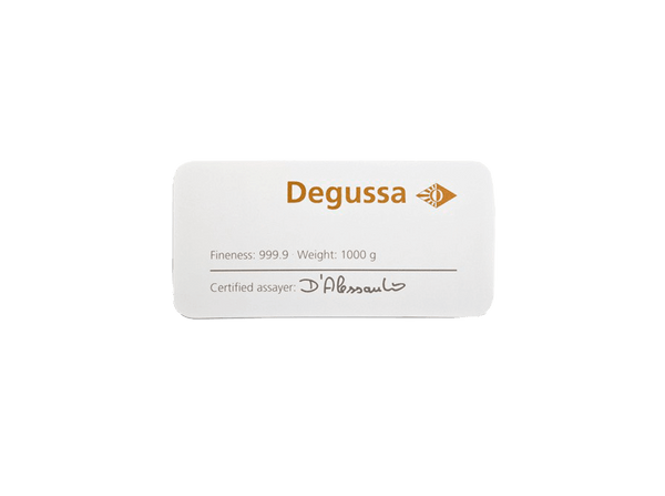  BitDials | Buy original Degussa Gold Bar (casted) 1000g with Bitcoins!