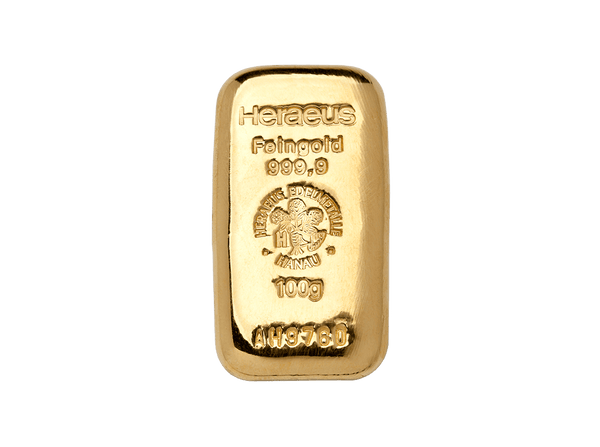  BitDials | Buy original Heraeus Gold Bar 100 g with Bitcoins!