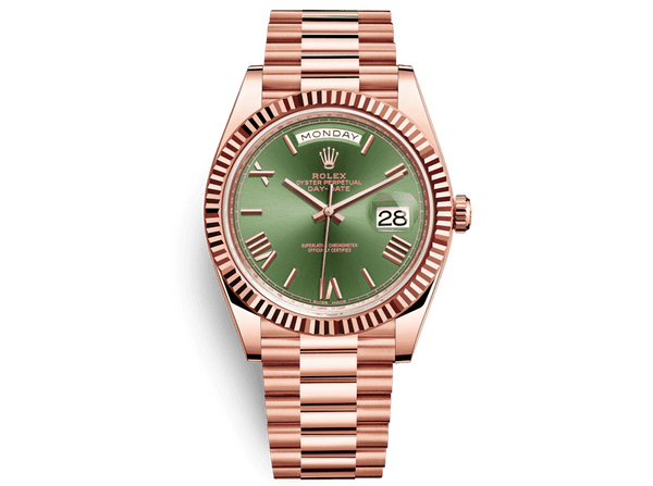 Buy original Rolex DAY-DATE 40 228235 with Bitcoins!