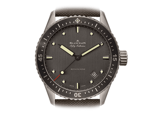 Buy original Blancpain Fifty Fathoms 5000-1210-G52A with Bitcoin!