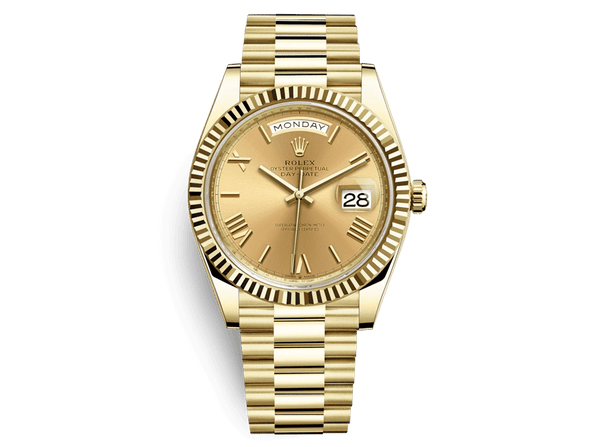 Buy original Rolex DAY-DATE 40 228238 with Bitcoins!