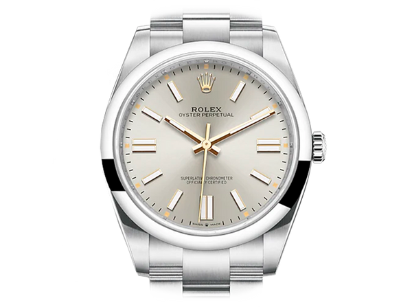 Buy original Rolex Oyster Perpetual m 124300-0001 with Bitcoins!