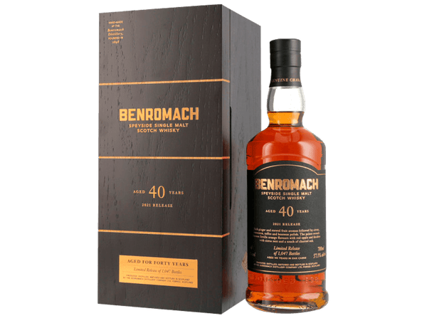 Buy original Whiskey Benromach 40 YO Single Malt with Bitcoin!