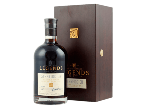 Buy original Whiskey Glenfiddich 50 Years Hart Brothers The Legends  with Bitcoin!