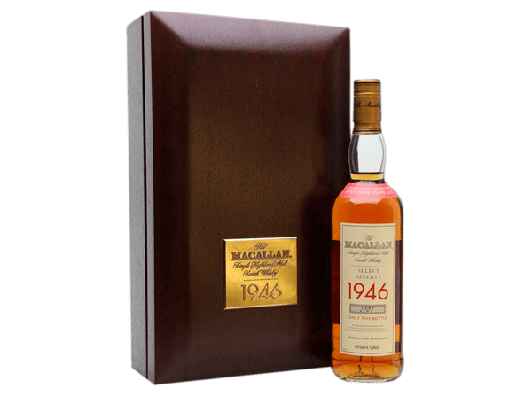 Buy original Whiskey Macallan 1946 Select Reserve 52 Year Old with Bitcoins!