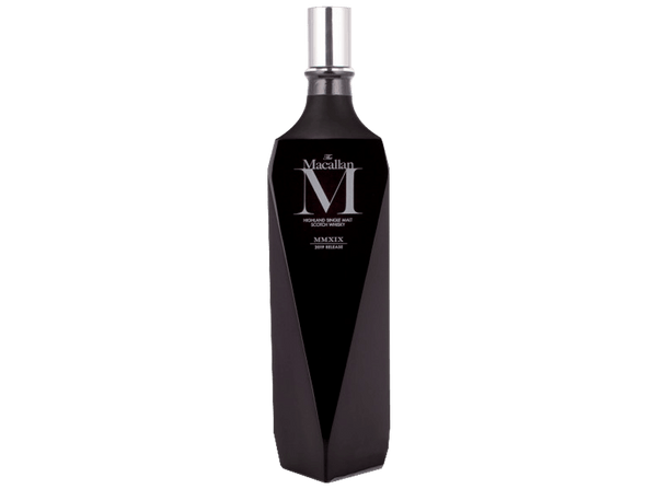 Buy original Whiskey Macallan M Decanter Black Release 2019 MMXIX with Bitcoin!
