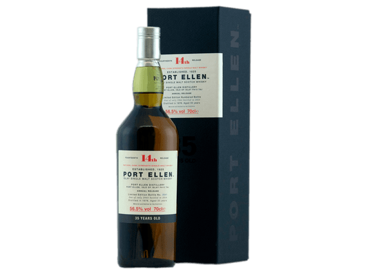 Buy original Whiskey Port Ellen 14th Release 34 years with Bitcoin!